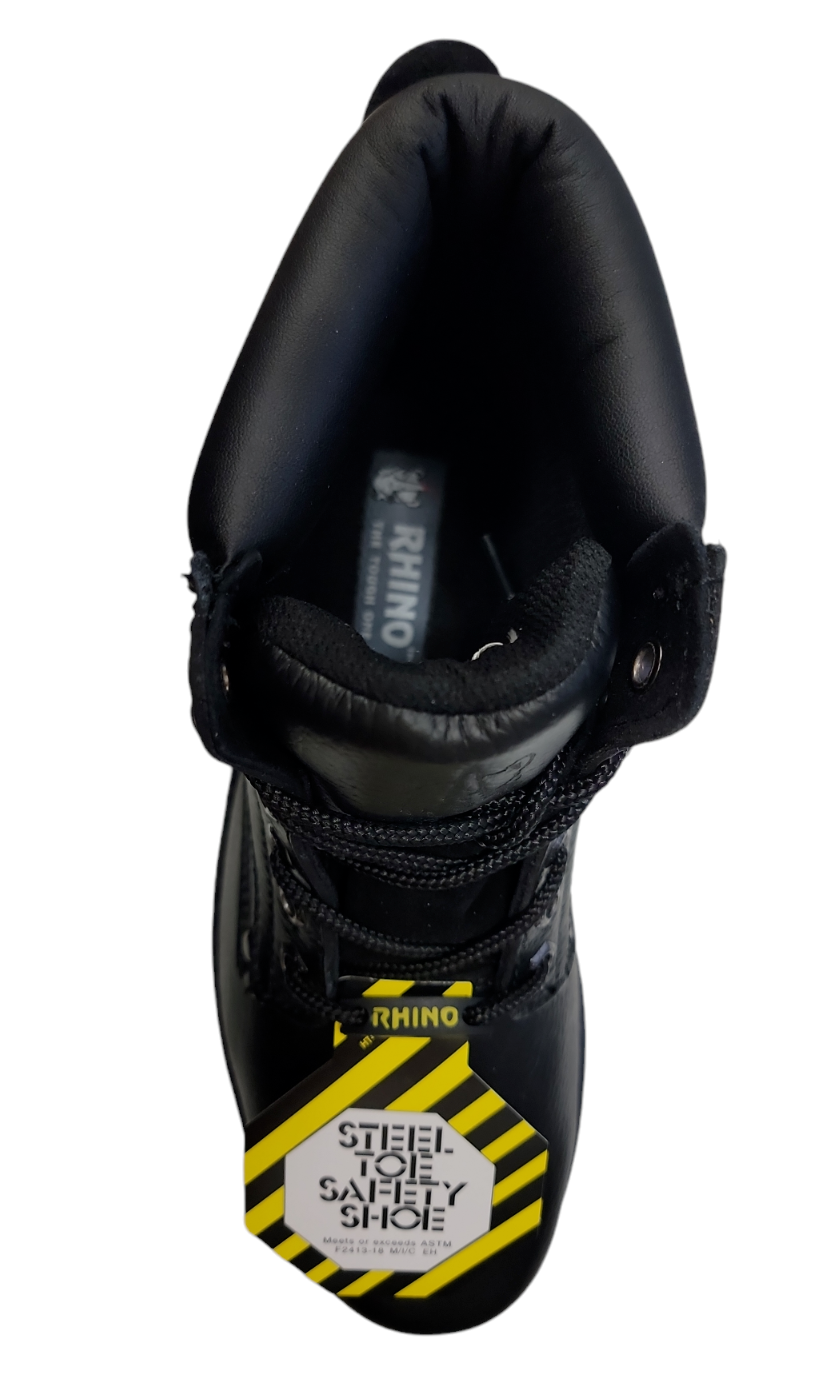  Rhino 65S01 6 inch Steel Toe Safety Work Boot - Black、mySite、preschool7hills