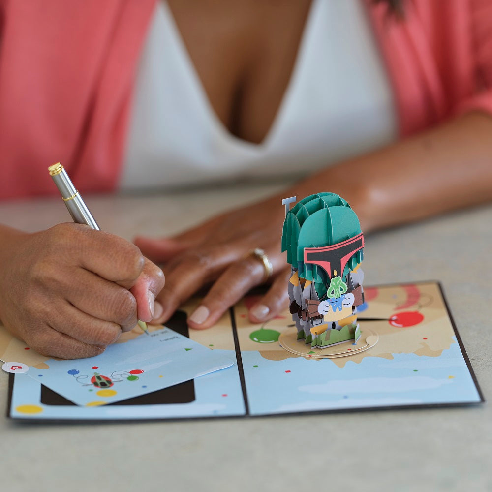 Star Wars™ Boba Fett™ Bounty-ful Birthday Card with Pop-Up Gift、mySite、solidvoid