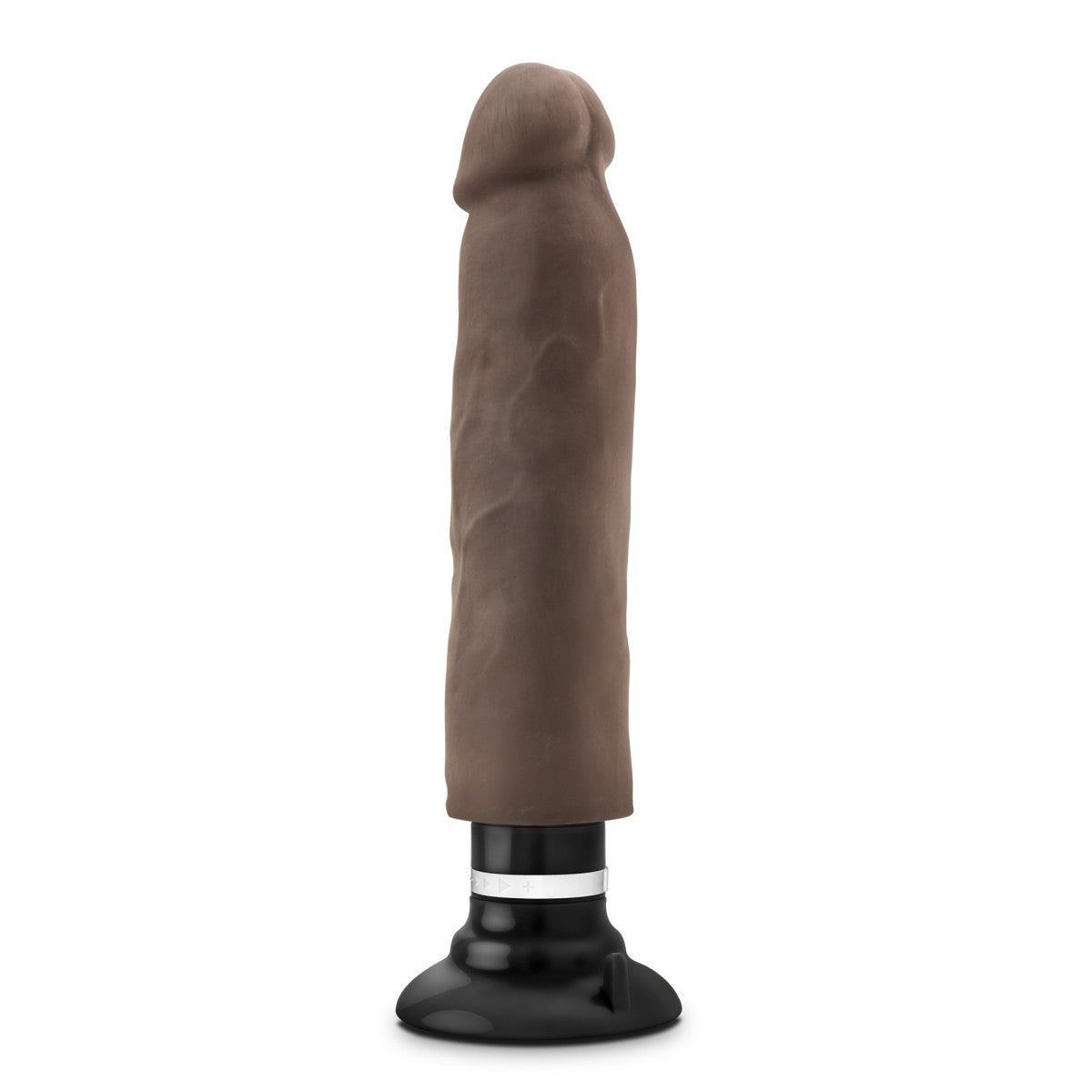 Au Naturel By Blush® | Realistic Chocolate 11-Inch Long Vibrating Dildo With Suction Cup Base、mySite、bottomscart
