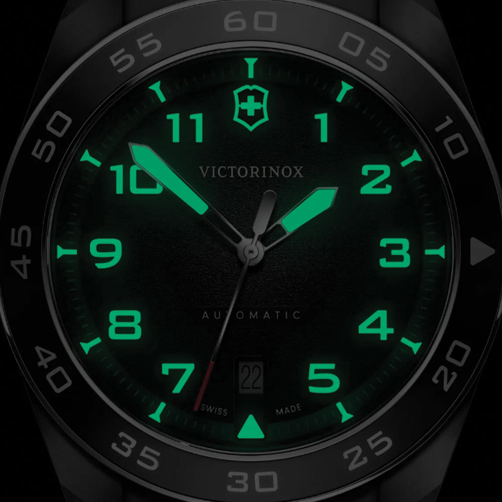 Swiss Army Automatic 42mm - Black on Black Leather Strap、mySite、botmansion