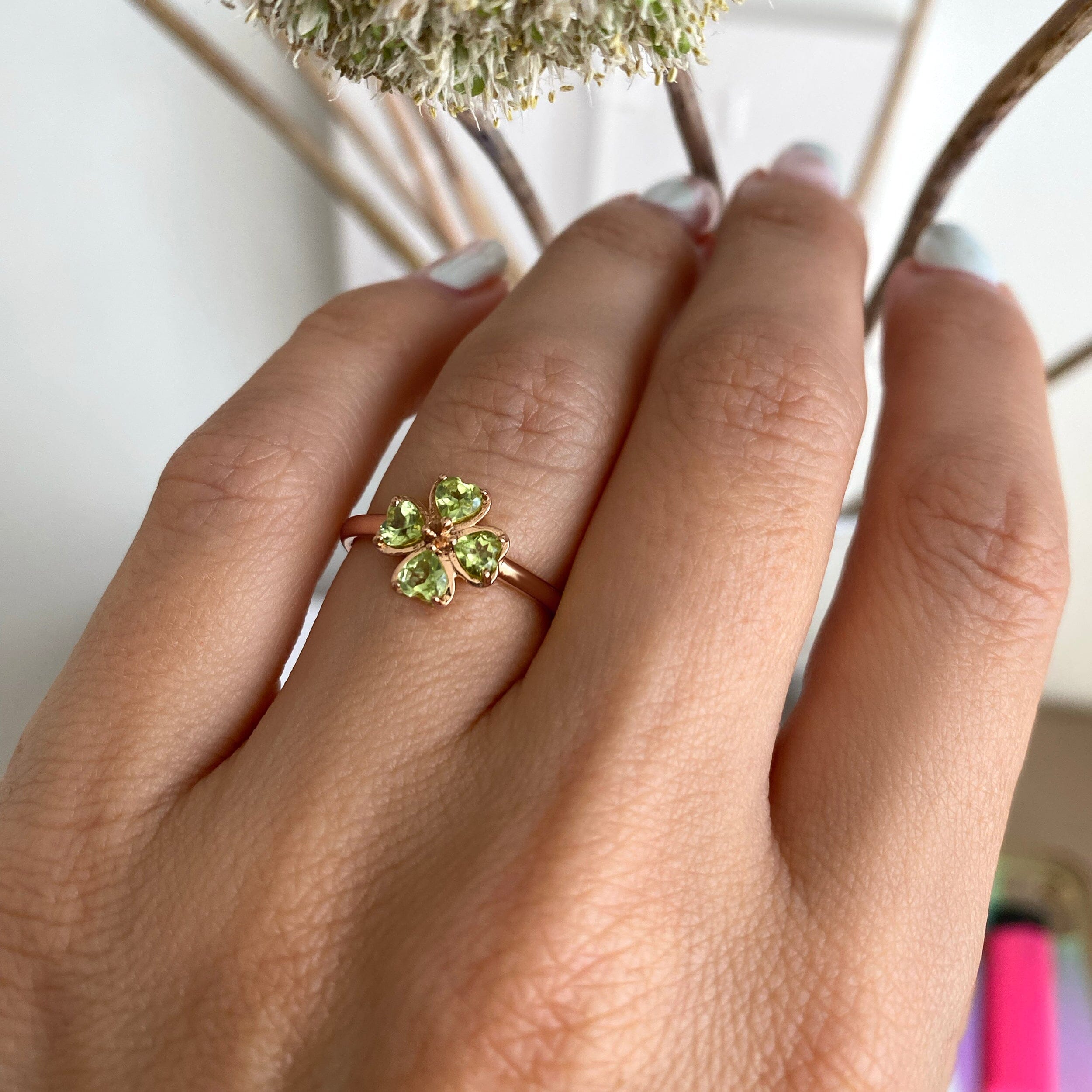 Shamrock Ring - Peridot、mySite、hinf8tx79