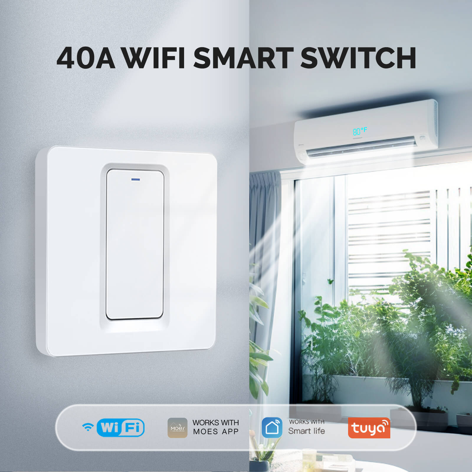 MOES Smart ZigBee Water Heater Boiler Switch Wireless Control Timer for Heating Water 20A EU、mySite、fannypackpong