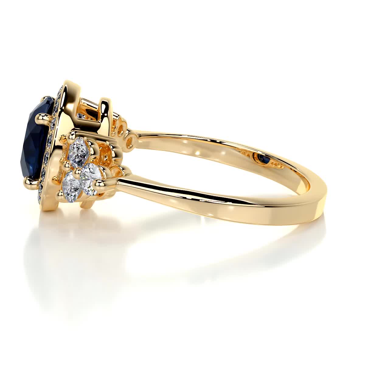 Ivy Gemstone & Diamonds Ring (2 Carat) -18K Yellow Gold、mySite、hinf8tx79