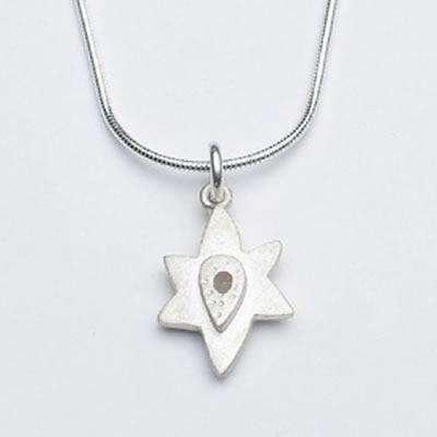 Emily Rosenfeld Sterling Silver Star of David Necklace、mySite、topwebapps