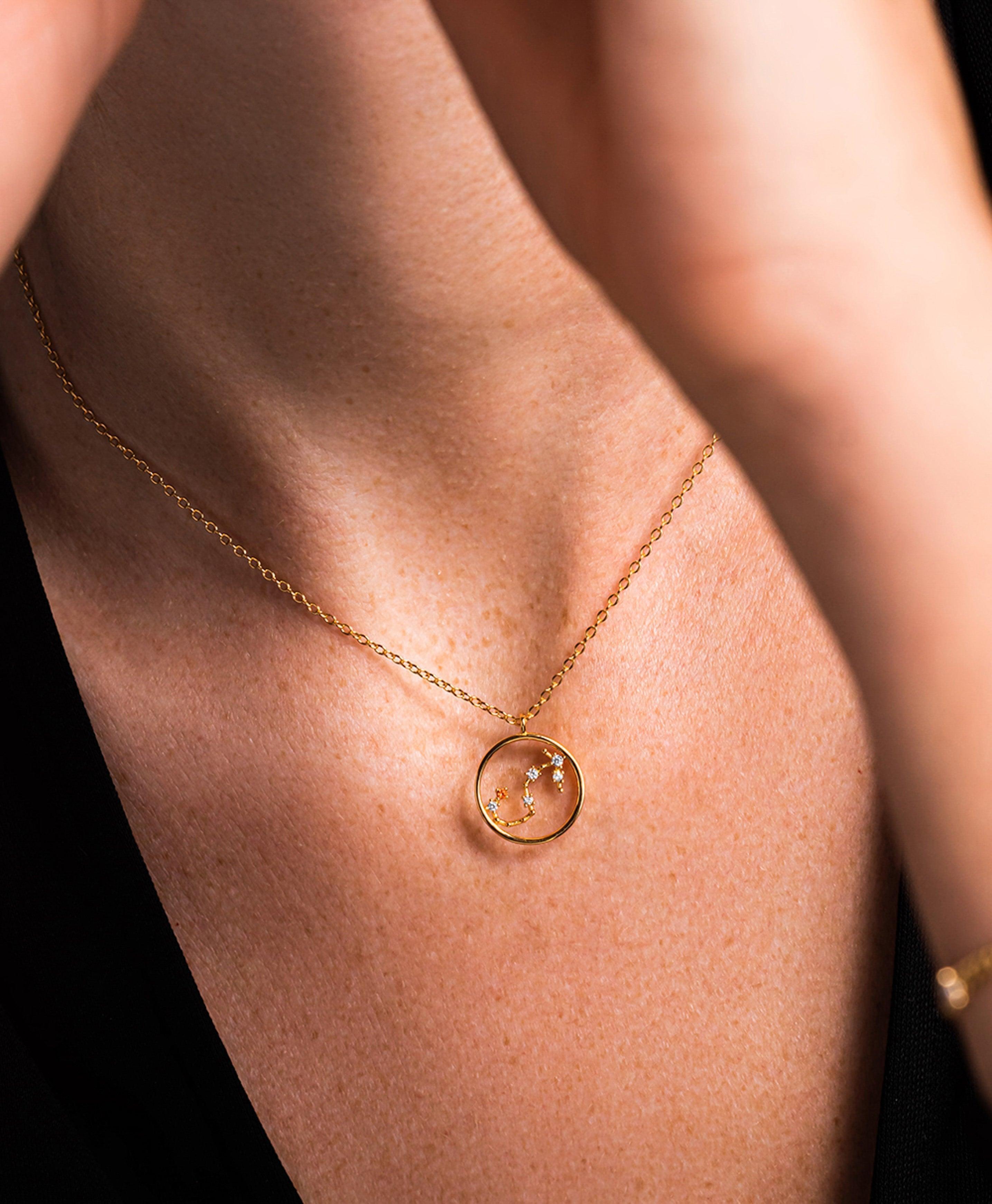 Zodiac Necklace Scorpio 18ct Gold Plated、mySite、botmansion