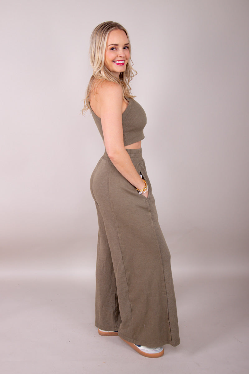 Chasing Sundays Lounge Set - Olive、mySite、hinf8tx79