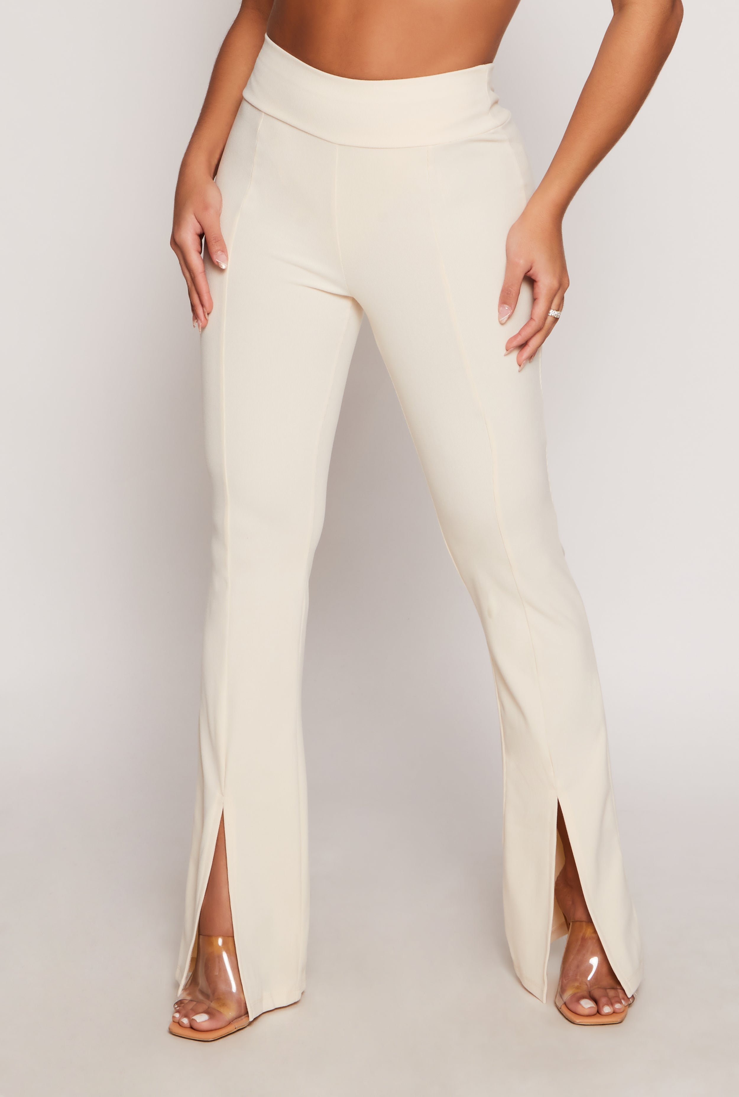 Pintuck Split Hem Pants、mySite、camillekostekn