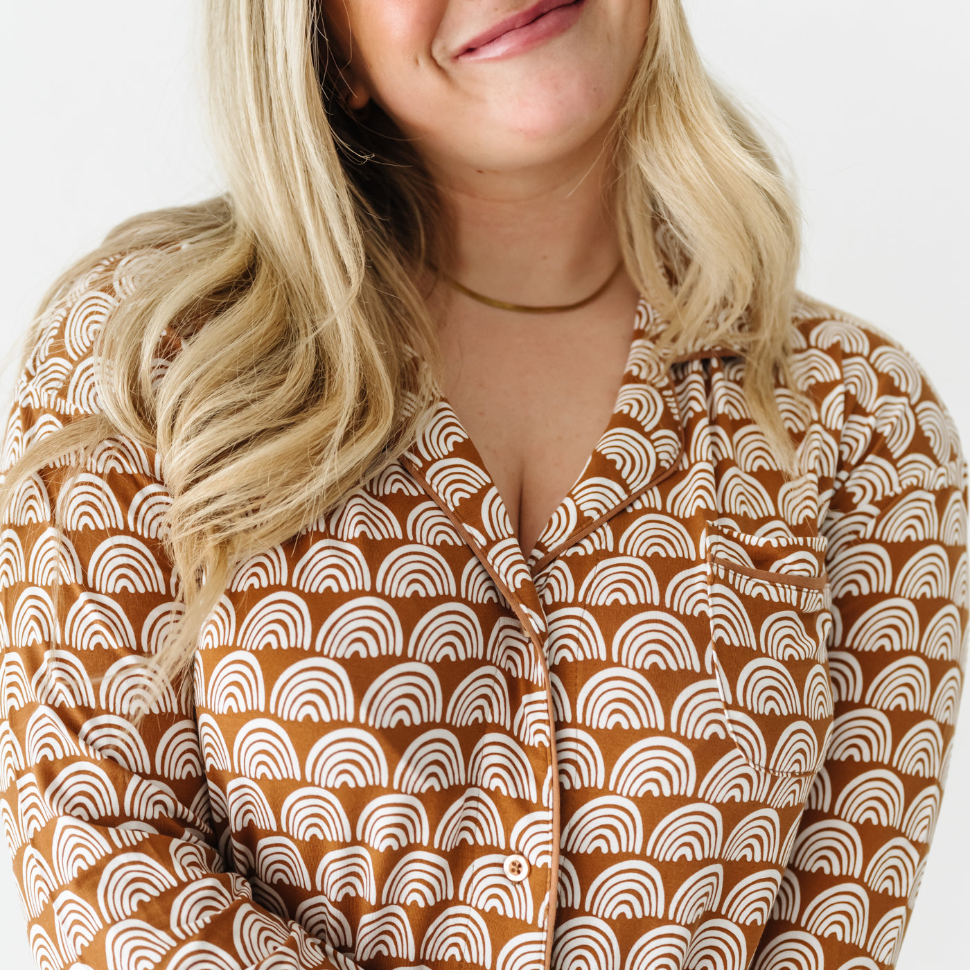 Rust Rainbows Women's Long Sleeve Sleep Shirt、mySite、g9winljtr