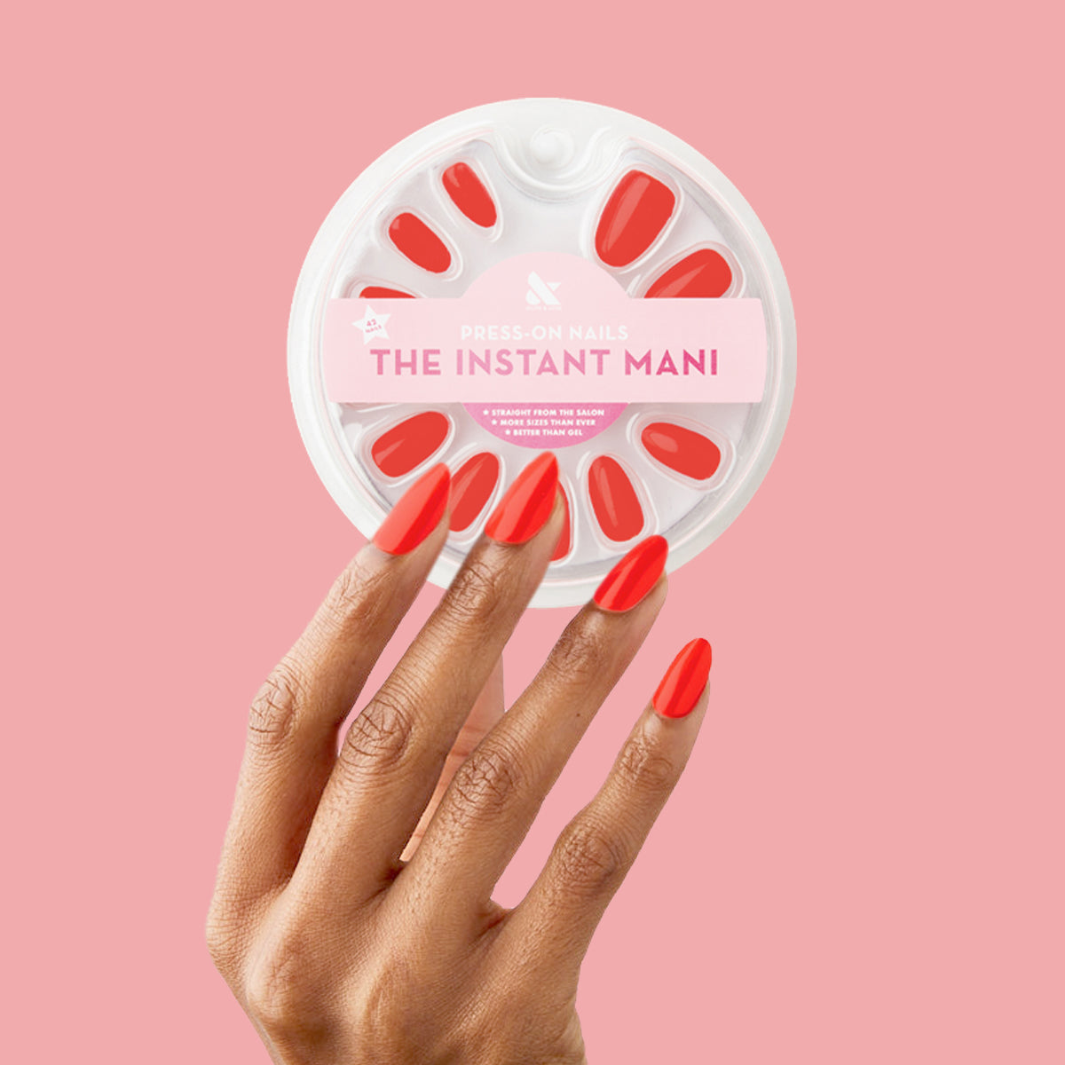 Lava - Press-On | Medium | Almond、mySite、solidvoid