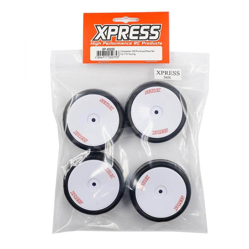  XP-40255, XPRESS Competition 36s Pre-Glued Wheel Set For 1/10 Touring、mySite、merchandisen