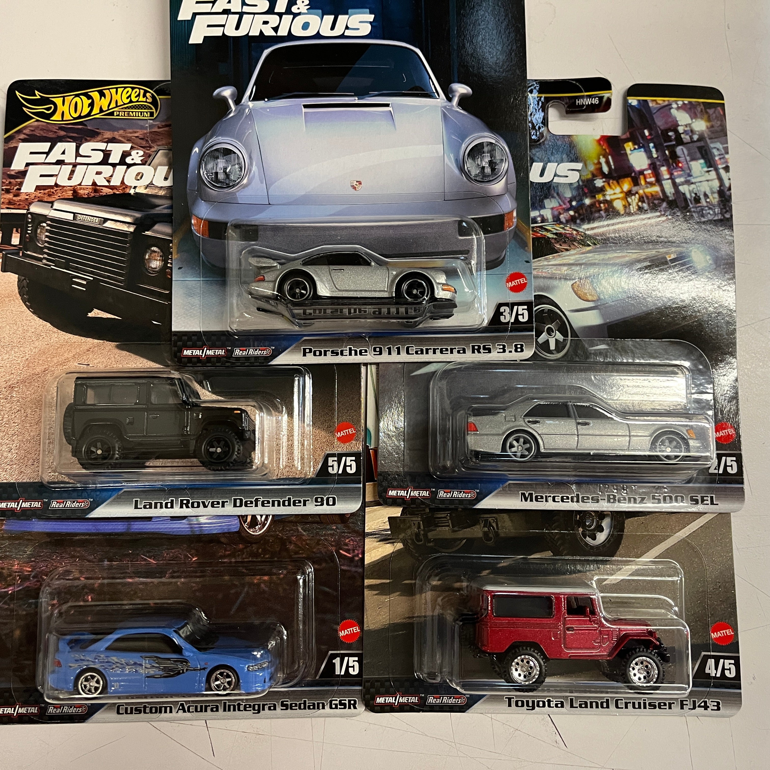 Case G * 5 Car Set Furious * 2024 Hot Wheels Premium Fast & Furious Case G、mySite、hgirdovlk