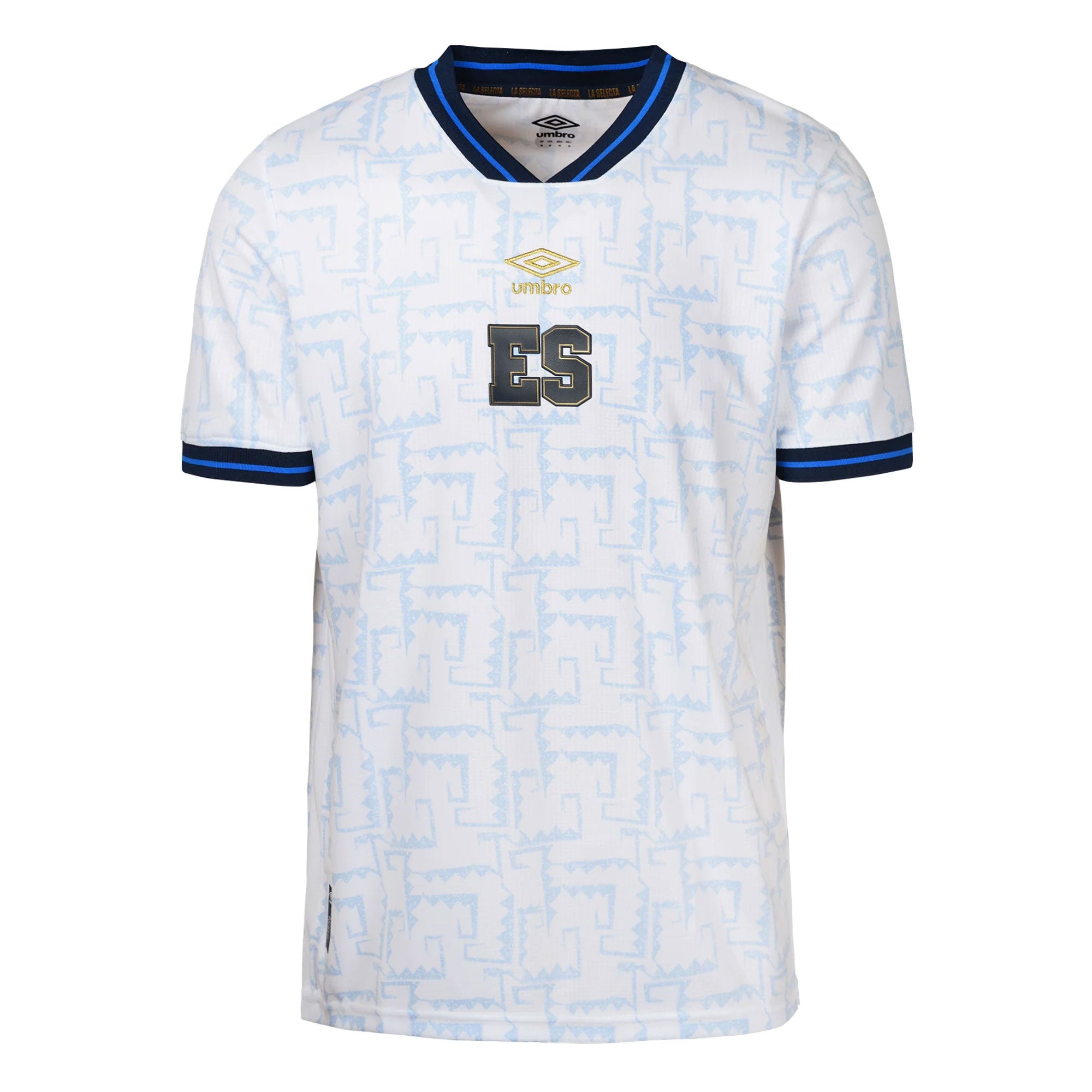 Umbro Men's El Salvador 2023/24 Away Jersey White/Black、mySite、noshort