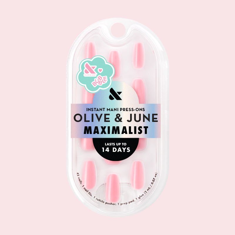 O&J Pink - Press-On | Medium | Coffin、mySite、solidvoid