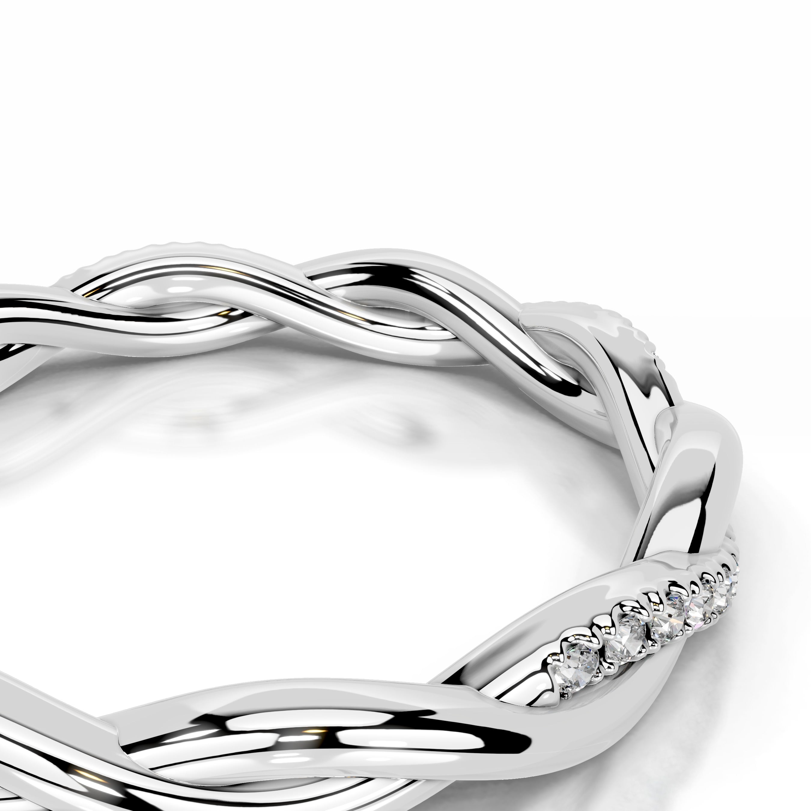 Tsumugi Lab Grown Diamond Wedding band - Platinum、mySite、hinf8tx79