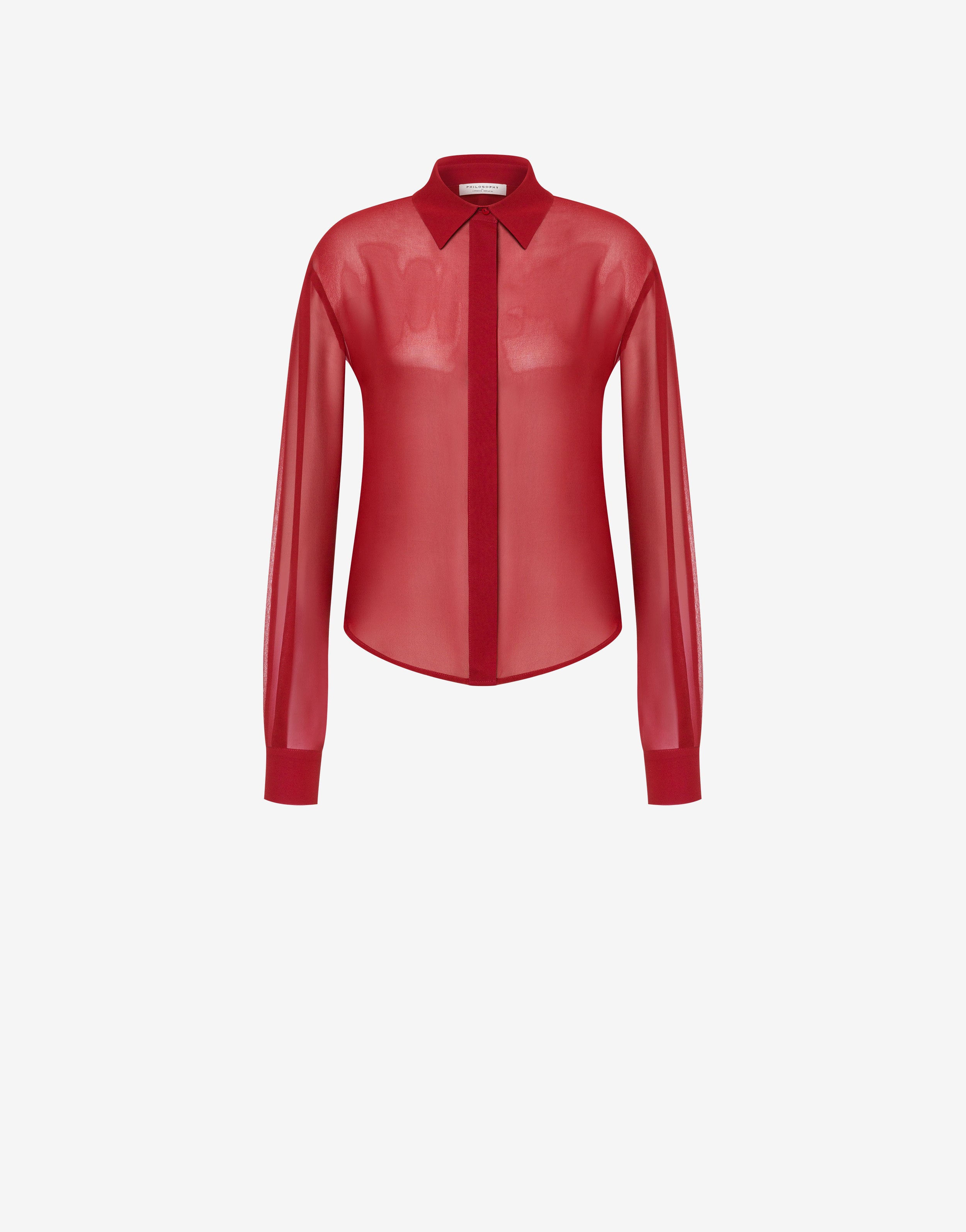 Camicia in georgette、mySite、aoinhome