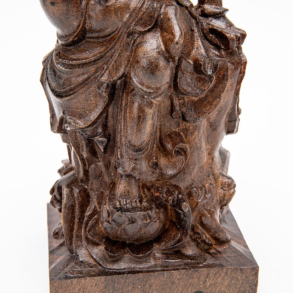 Wooden Seated Kuan Yin Statue - 9、mySite、topwebapps