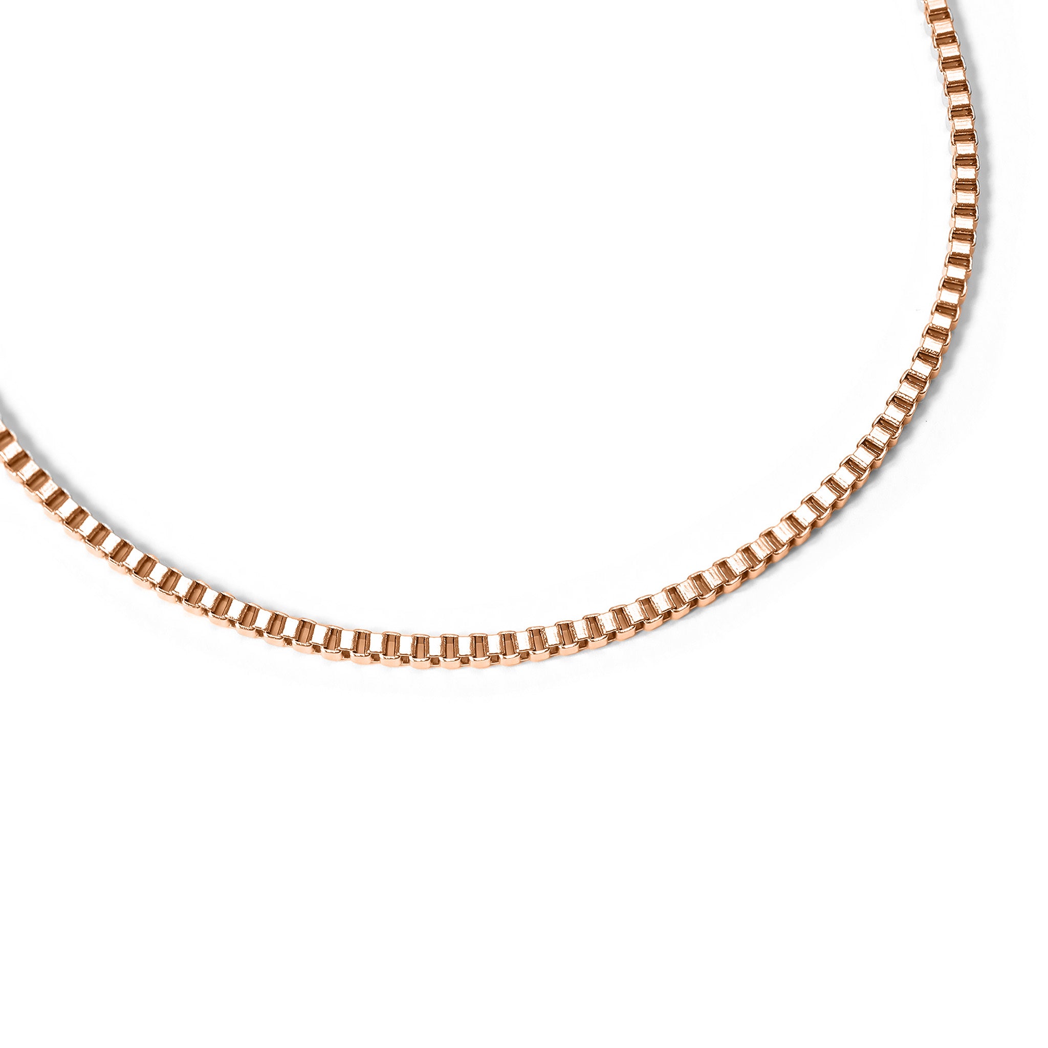 18K Gold PVD Stainless Steel 1.5mm Box Chain Necklace / CHJ2036、mySite、dreamappss