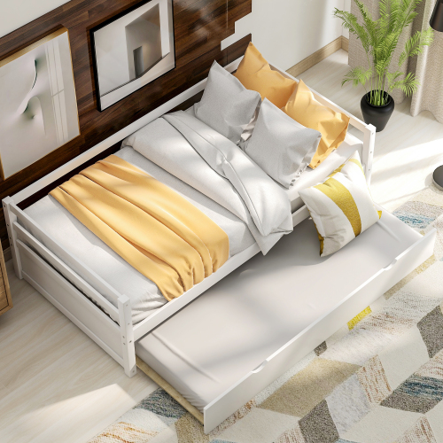 Daybed with Trundle Frame Set, Twin Size, Espresso(New SKU:WF283064AAP)、、casual