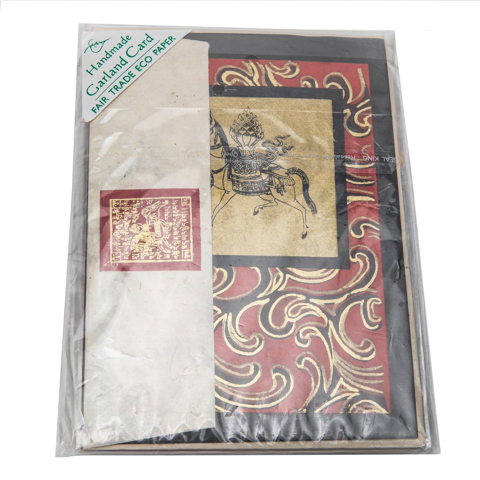 Set of 6 Windhorse Prayer Flag Cards、mySite、topwebapps