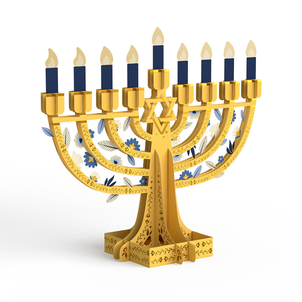 Elegant Interactive Menorah Giant Pop-Up Gift、mySite、solidvoid