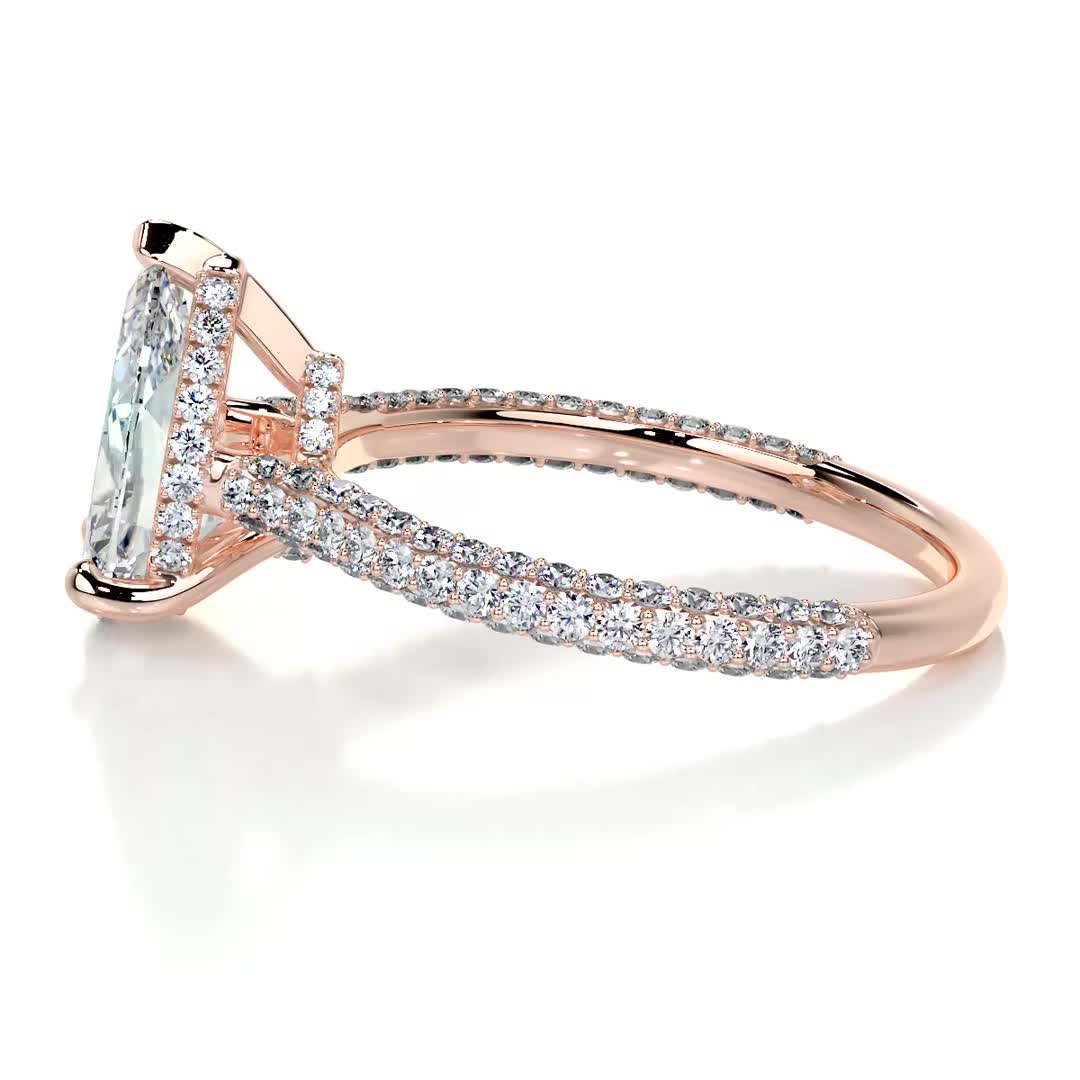 Nakia Diamond Engagement Ring -14K Rose Gold、mySite、hinf8tx79