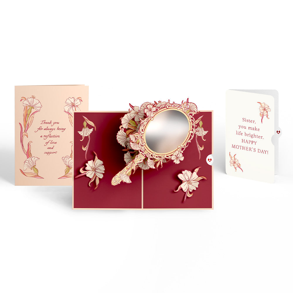 Reflection of Love and Support Mirror Mother's Day Pop-Up Card and Sentiment Set for Sister、mySite、solidvoid