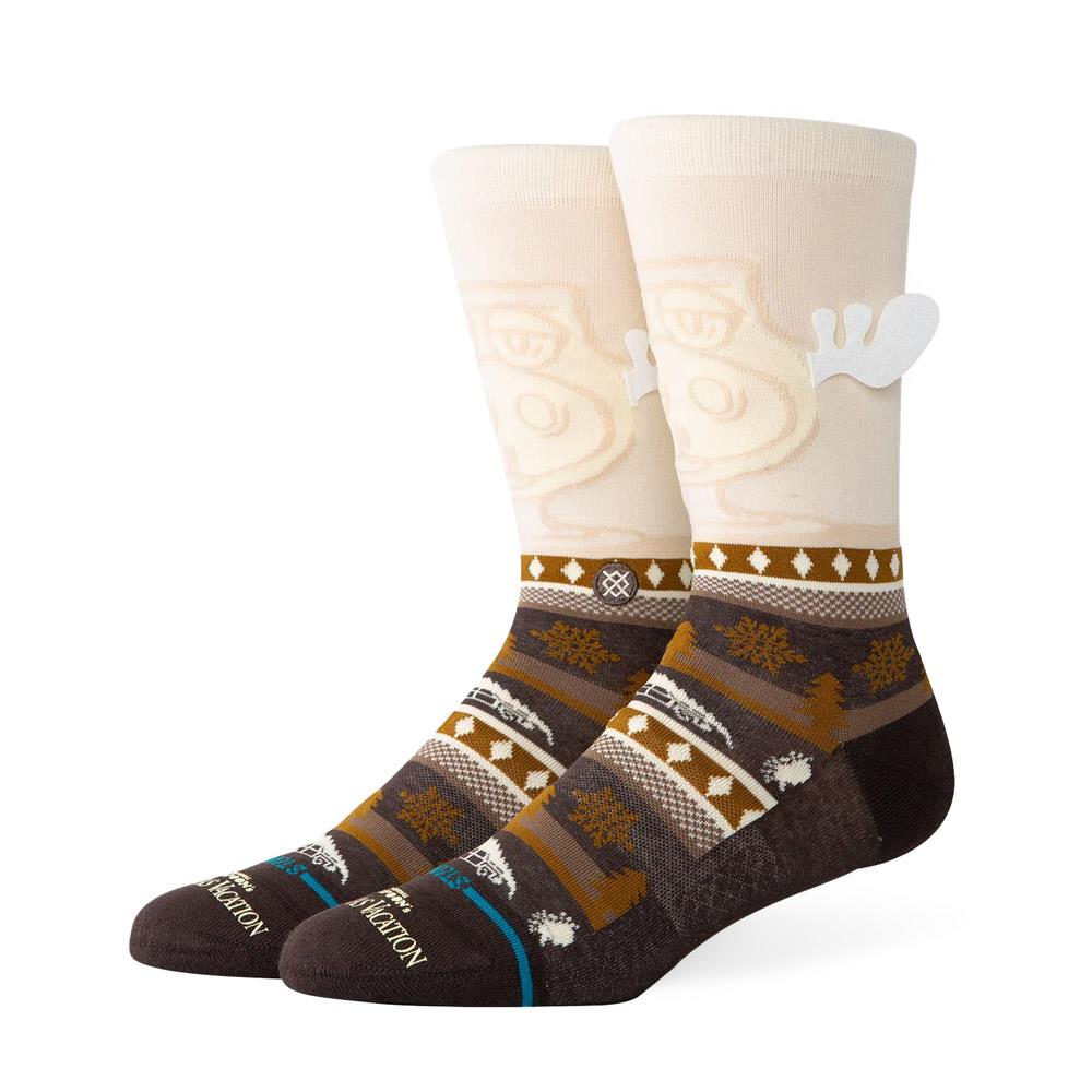  Stance Have Some Eggnog Crew Socks - Dark Brown - Large、mySite、merchandisen