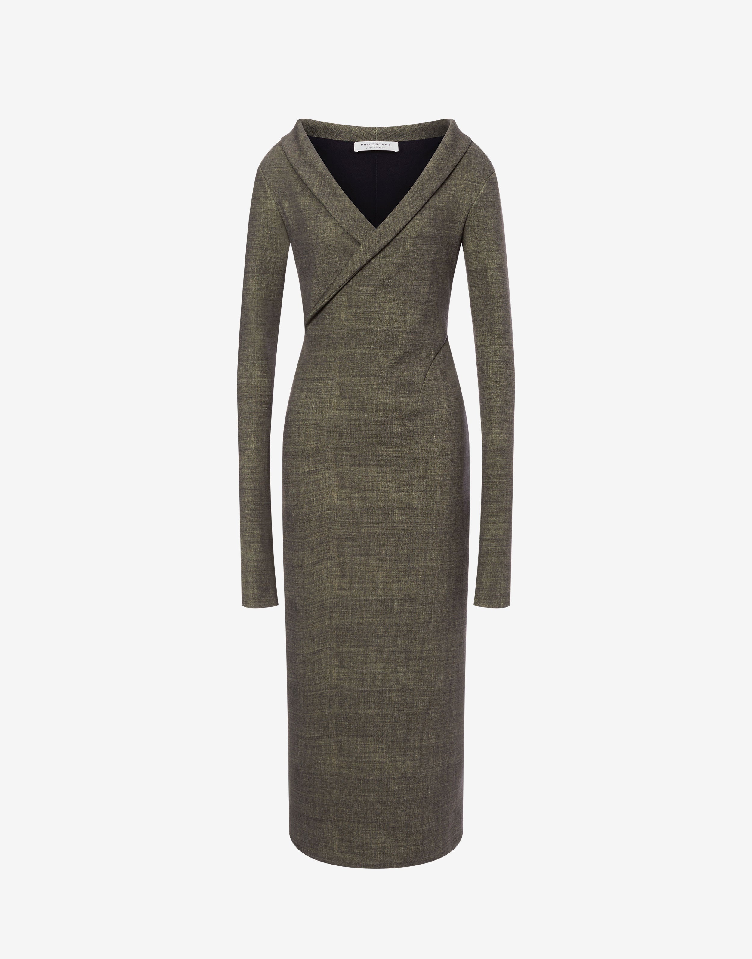 Abito lungo in neoprene stampata、mySite、aoinhome