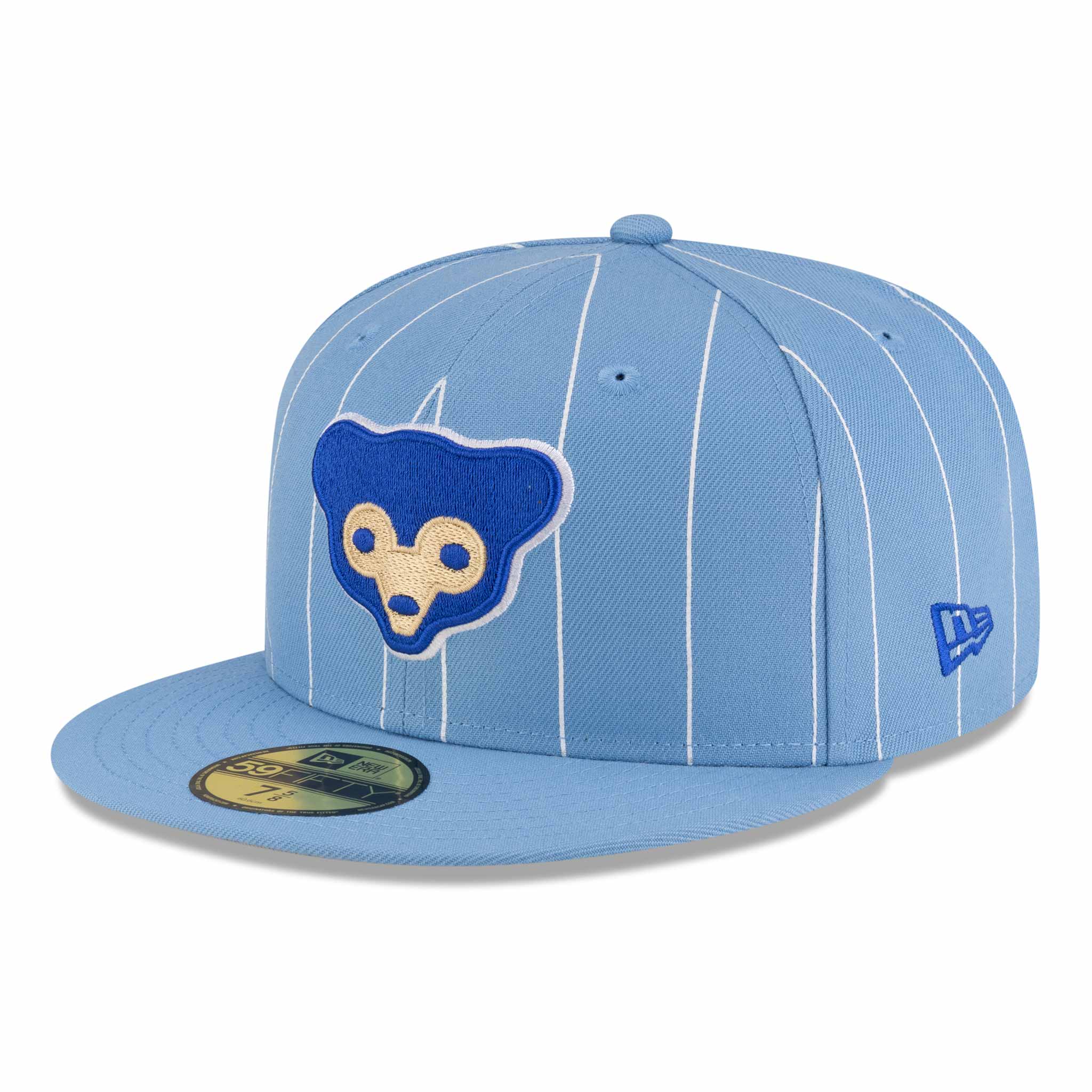 Chicago Cubs New Era 59FIFTY Baby Blue 1969 Bear Pinstripe Fitted Cap、mySite、vikingsvslions