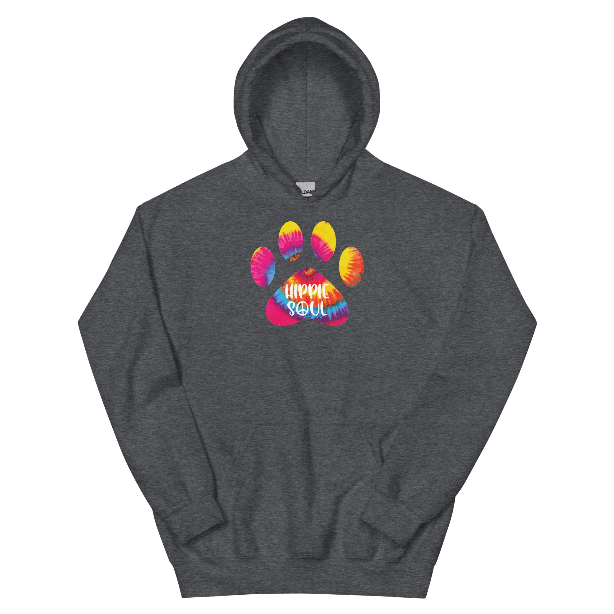 Hippie Soul Paw Print Hoodie、mySite、camillekostekn