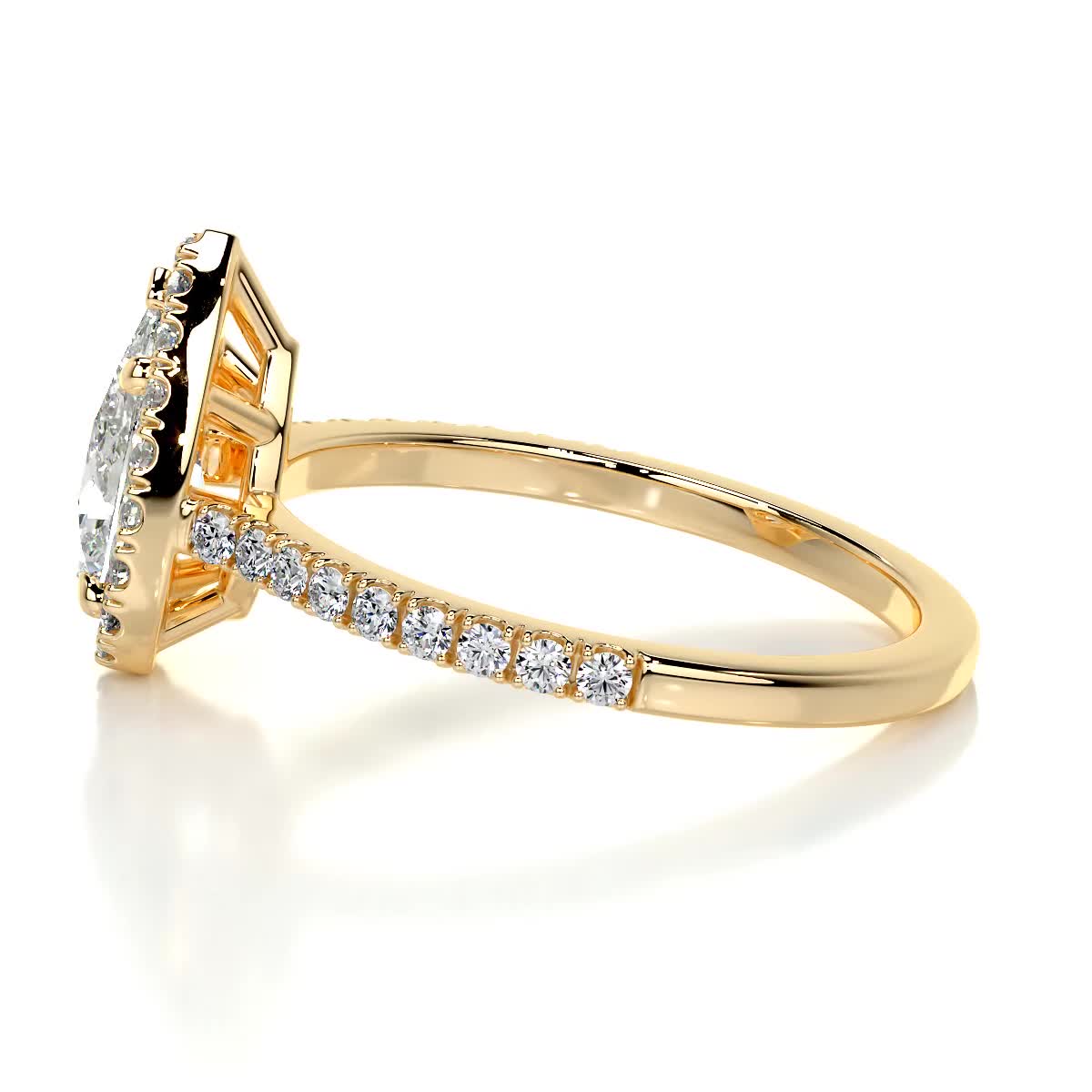 Sophia Lab Grown Diamond Ring -18K Yellow Gold、mySite、hinf8tx79