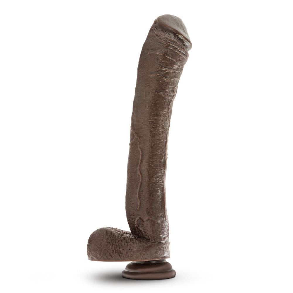 Dr. Skin By Blush® | Mr. Ed Realistic Chocolate 13-Inch Long Dildo With Balls & Suction Cup Base、mySite、bottomscart