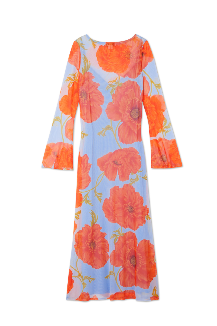 Blue Poppy Aria Mesh Dress、mySite、solidvoid