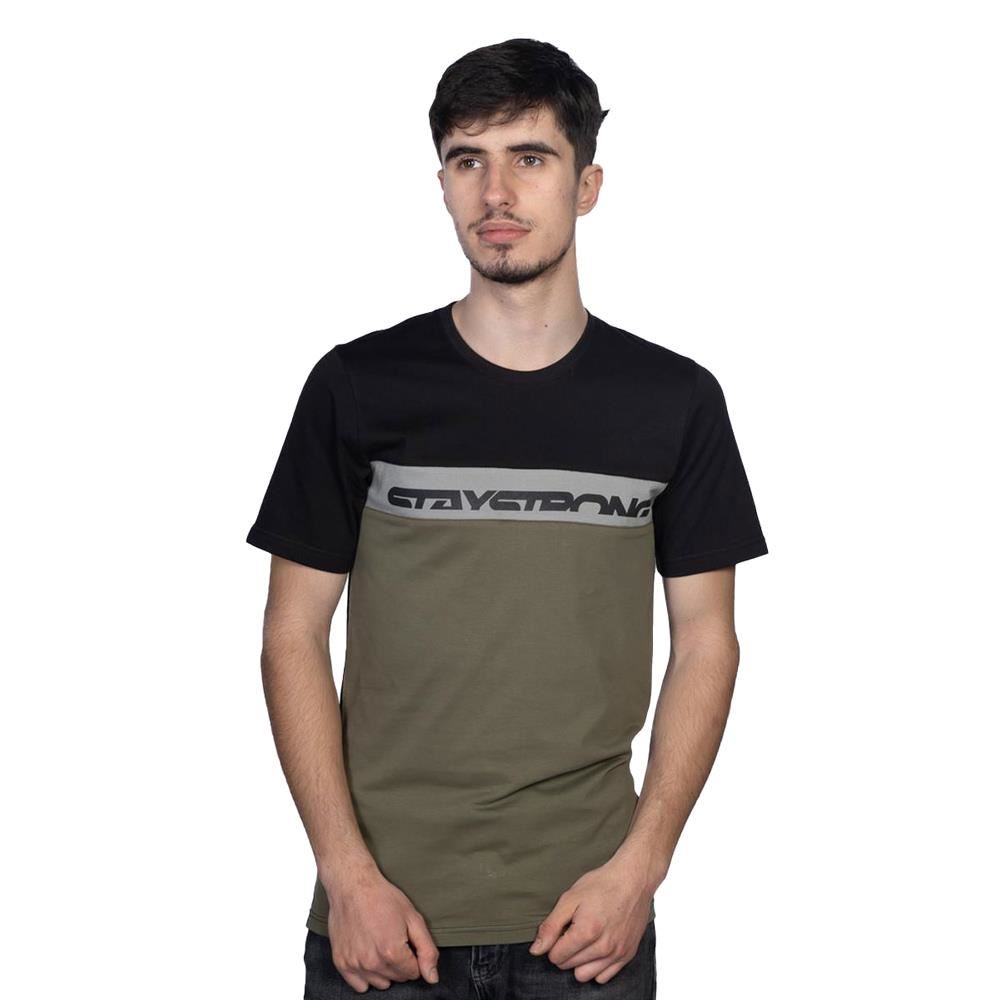  Stay Strong Cut Off T-Shirt - Black/Green、mySite、merchandisen