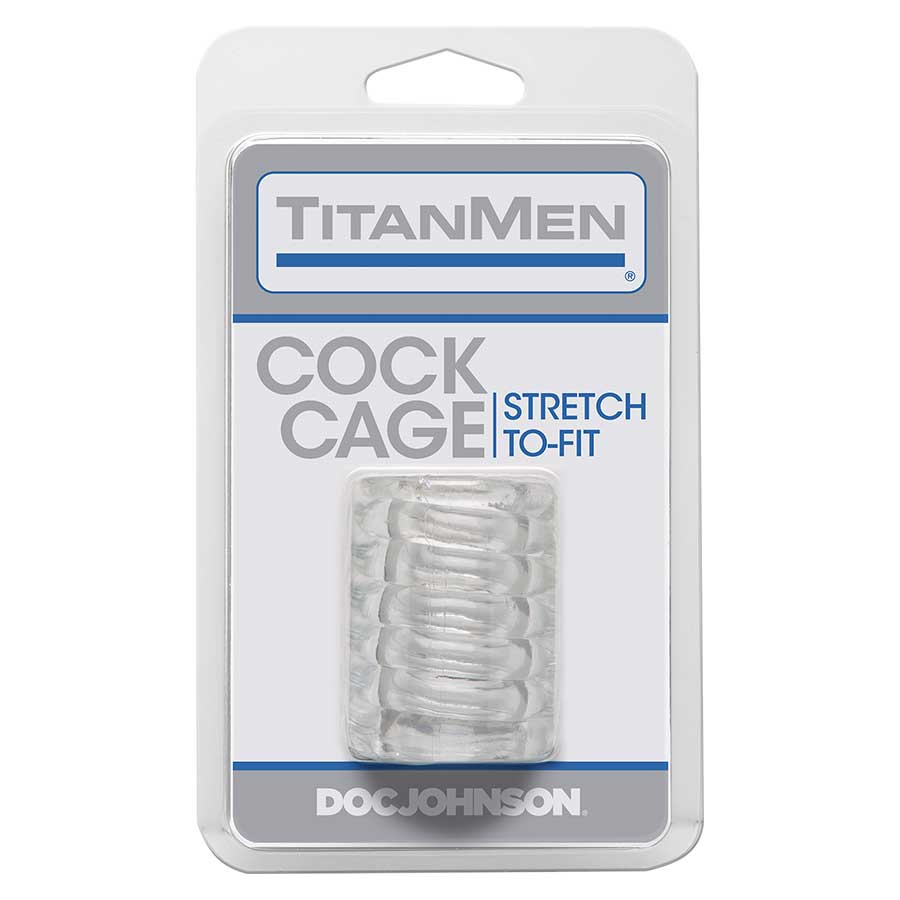 TitanMen Ribbed Stretch-To-Fit Cock Cage Girth Enhancer、mySite、bottomscart