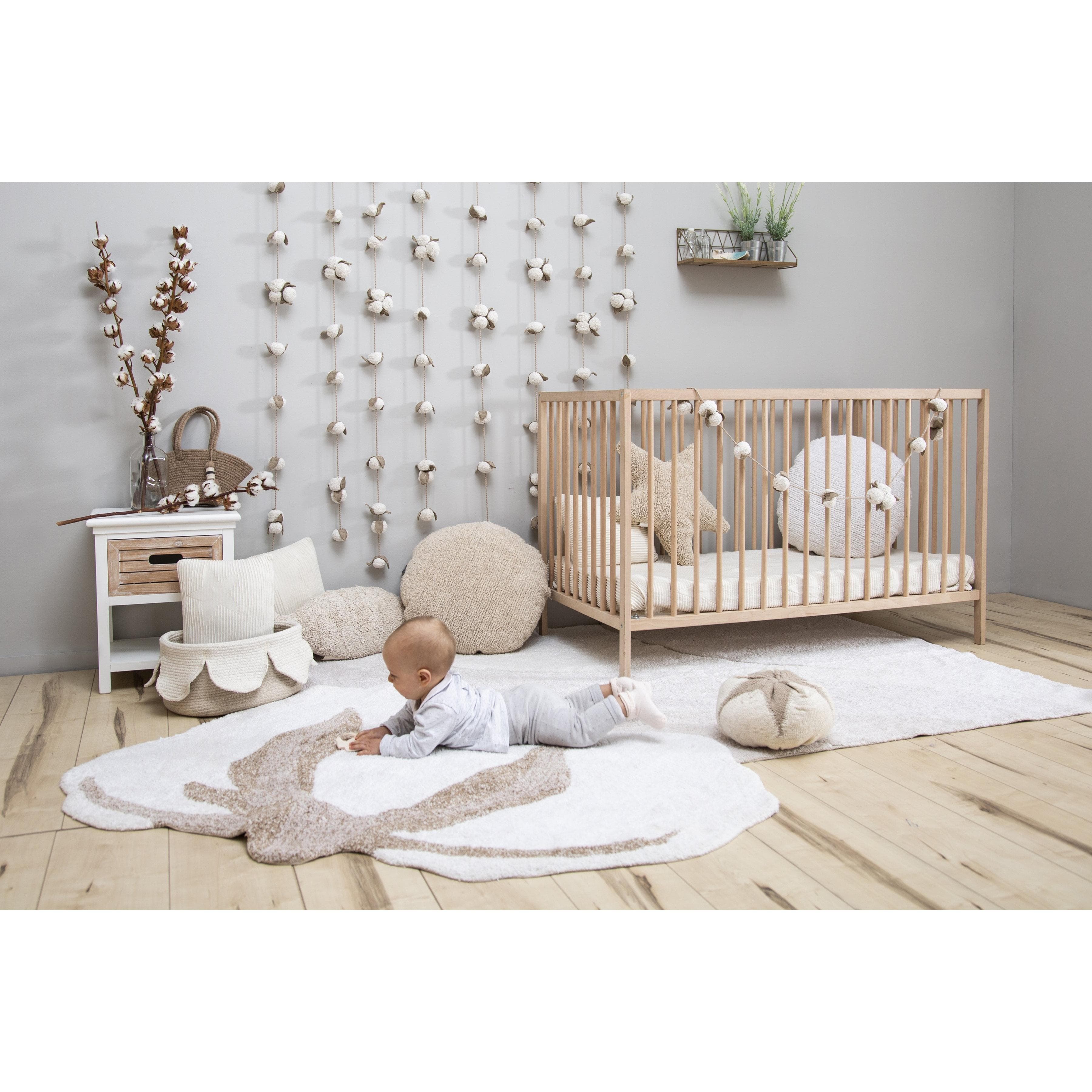 Cotton Flower Machine Washable Area Rug、mySite、gigharbornorthrealestate