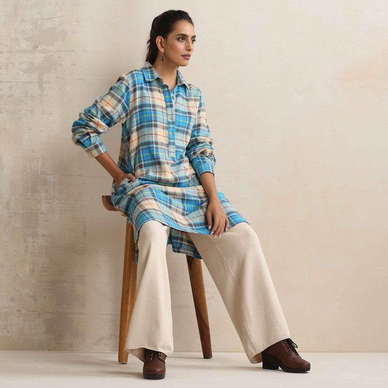 Woolen Solid Flared Pant For Women | Off White、mySite、camillekostekn