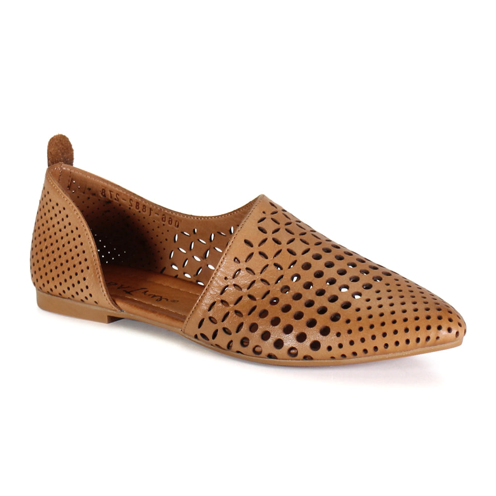 Papy Russ D'Orsay Cut Out Flats、mySite、gtrtttuynbv