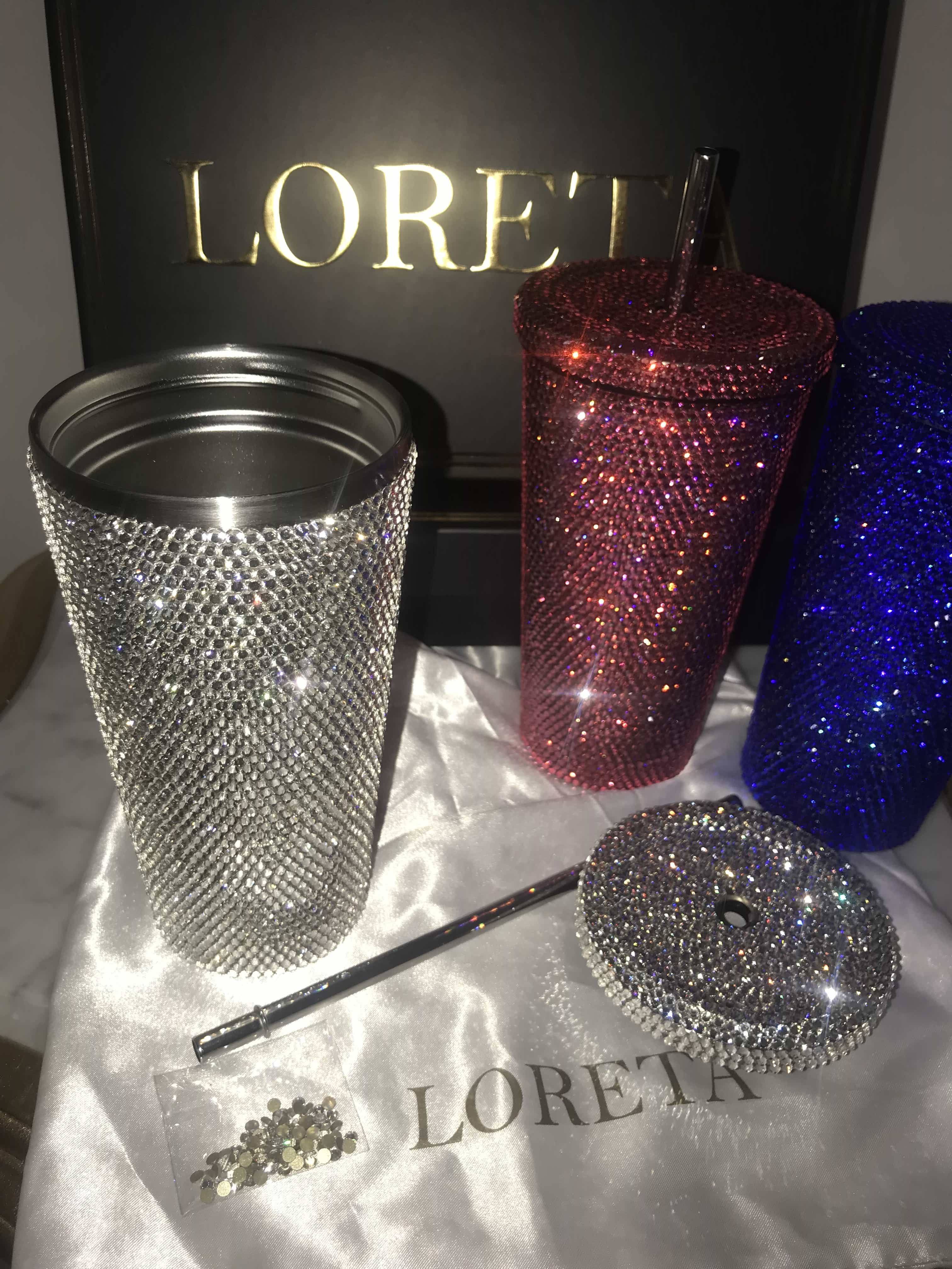  XL - Crystallized Crystal Coffee/Drink Tumbler Cup with Straw、mySite、merchandisen