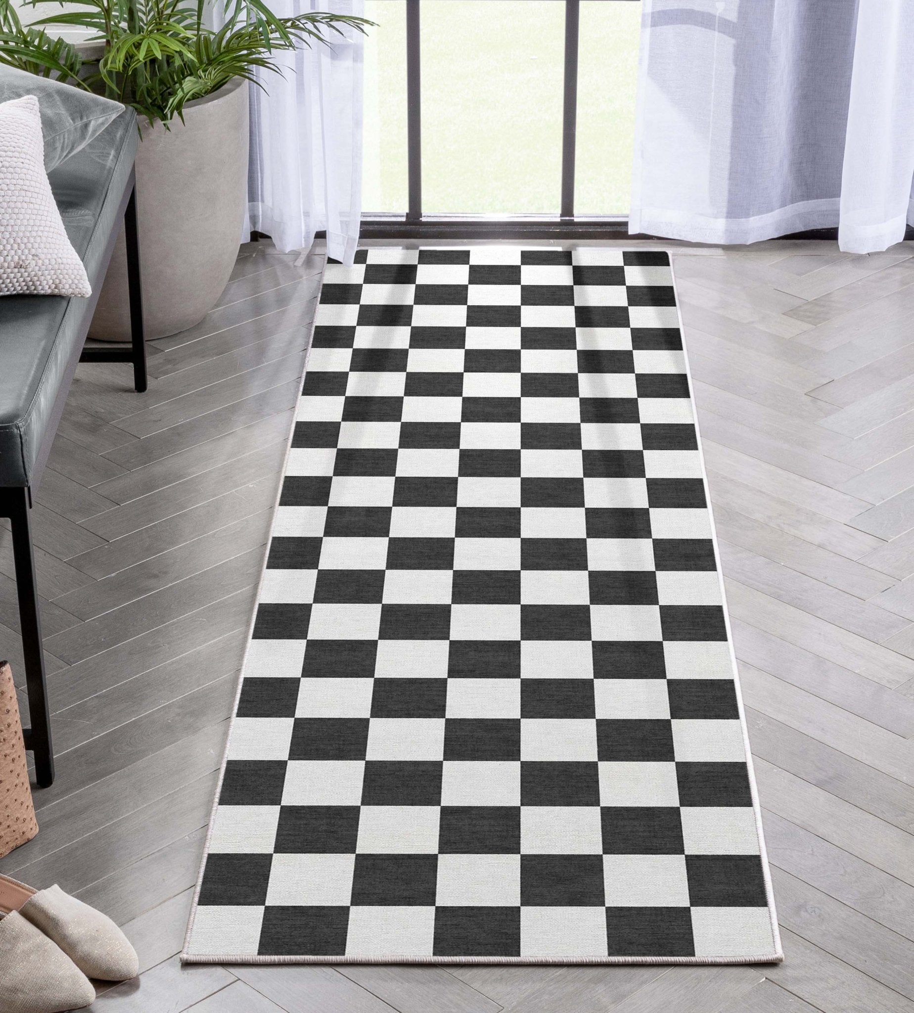Squares Modern Geometric Boxes Flat-Weave Rug、mySite、gigharbornorthrealestate