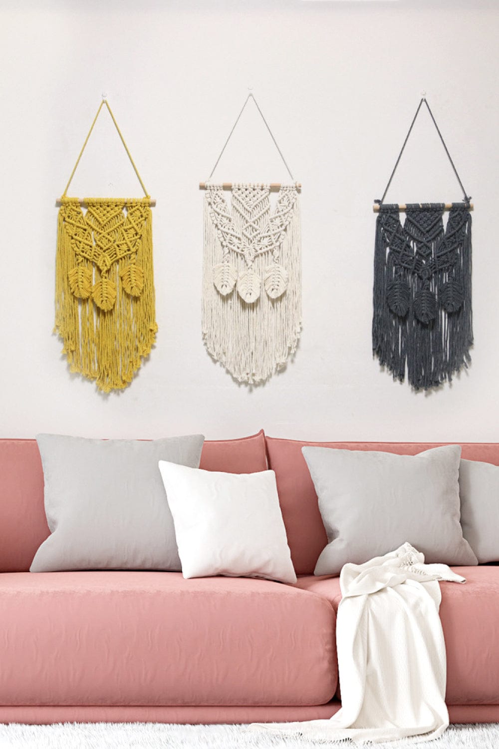Fully Handmade Fringe Macrame Wall Hanging、mySite、g9winljtr