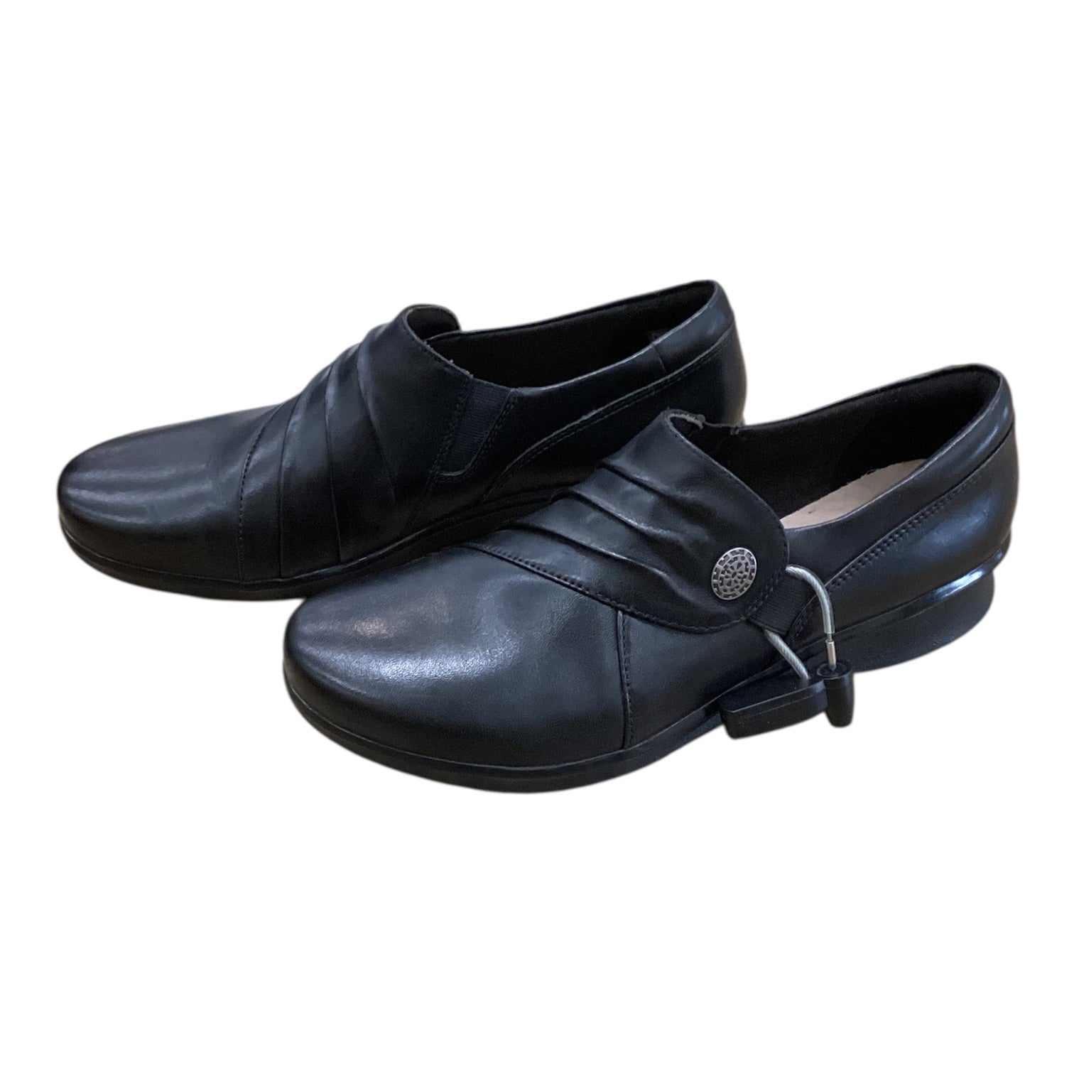 Shoes Flats By Clarks In Black, Size:7、mySite、garagedoors4me