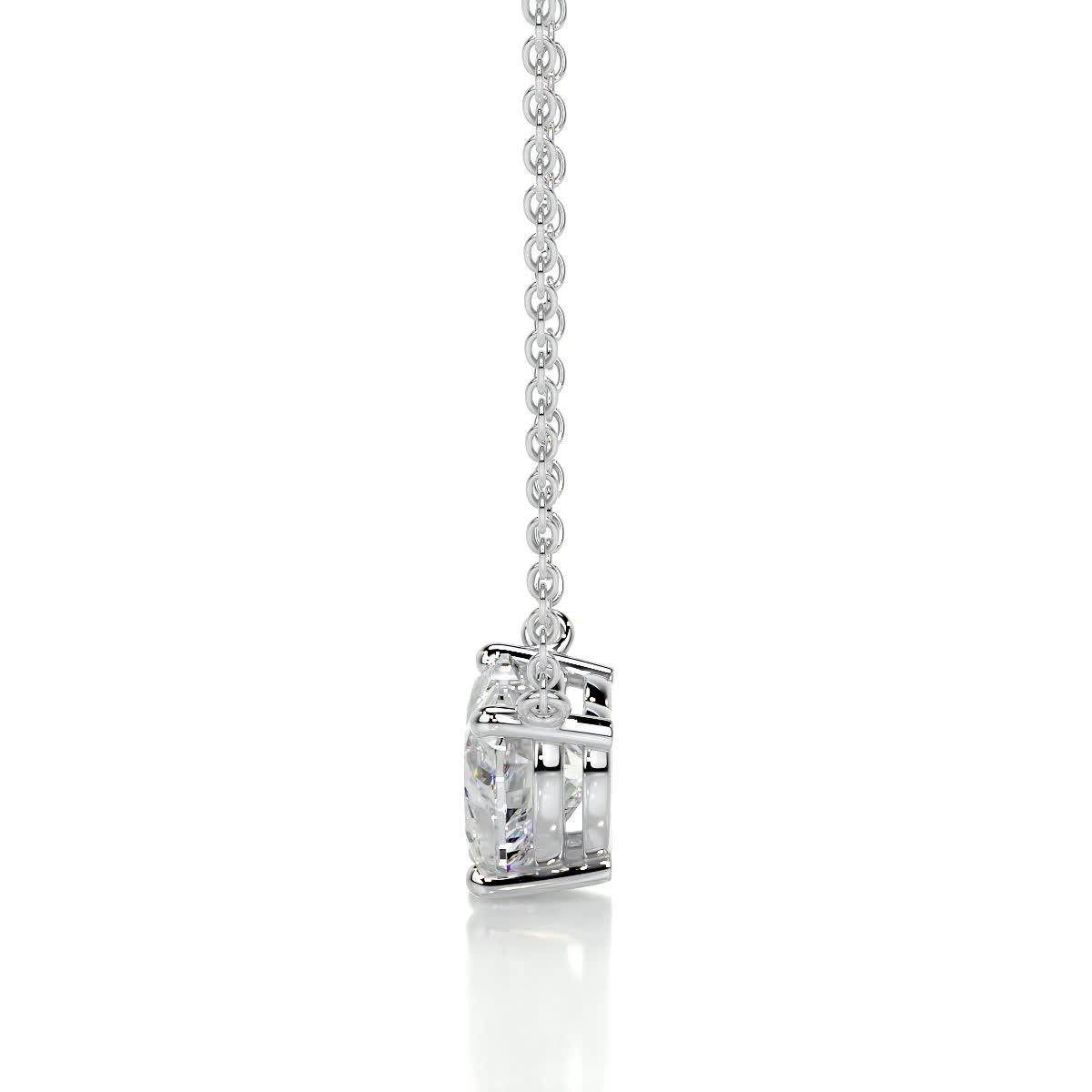 Petit Betty Lab Grown Diamond Pendant -18K White Gold、mySite、hinf8tx79