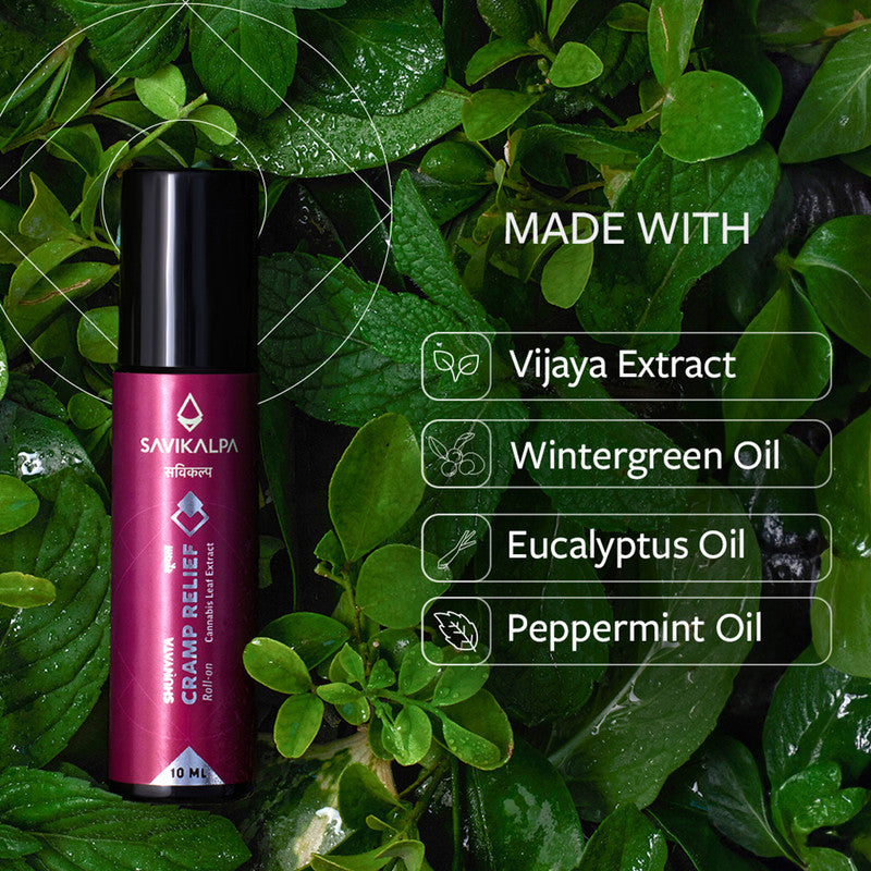Cramp & Pain Relief Roll-On | 10 ml | Analgesic & Anti-Spasmodic Topical | Pack of 2、mySite、camillekostekn