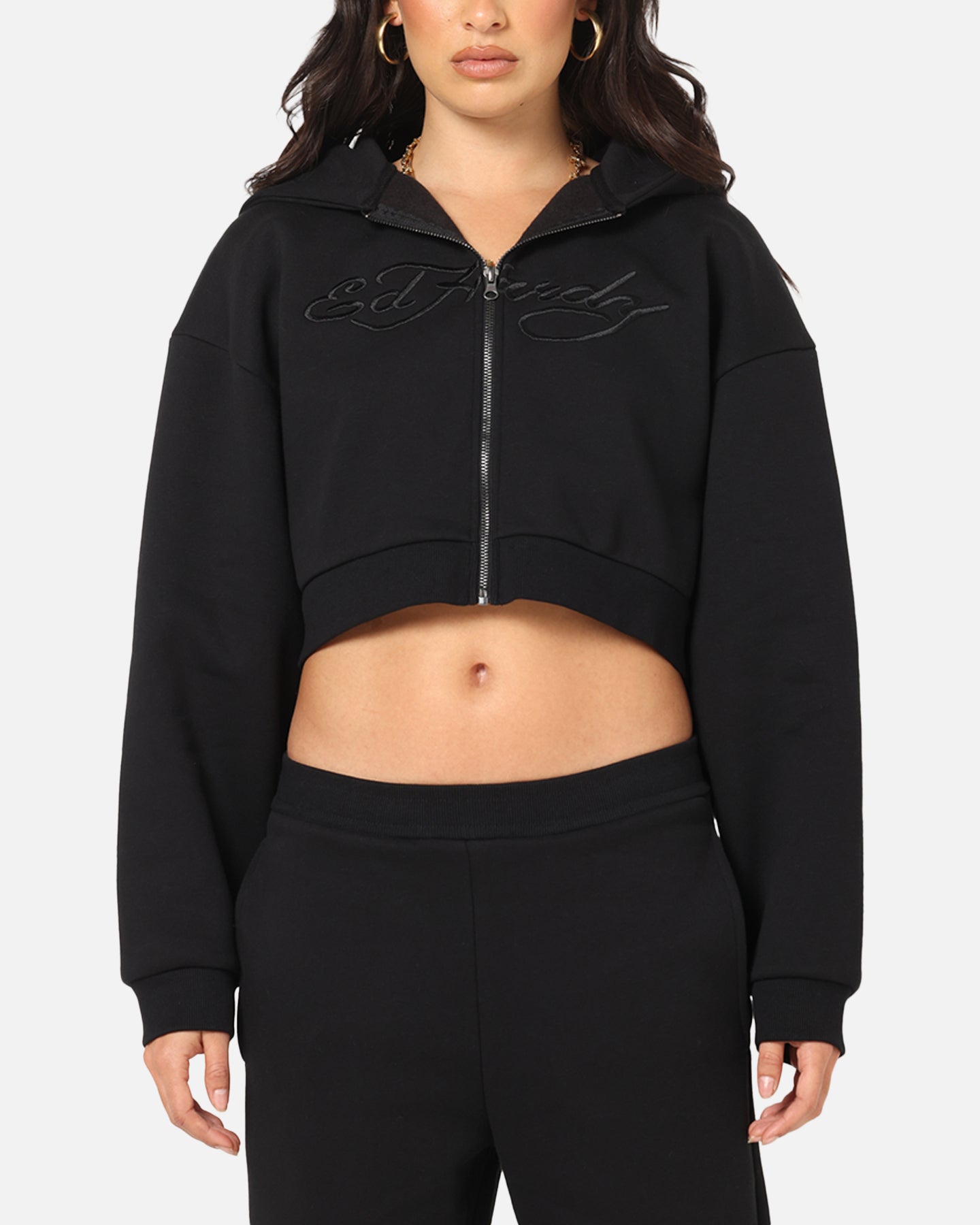 Ed Hardy Women's Butterfly Effect Hoodie Black、mySite、zt4zffjzw