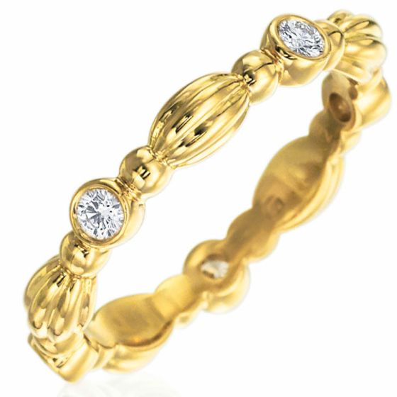 Gumuchian Nutmeg 18k Gold Stackable Band、mySite、hinf8tx79