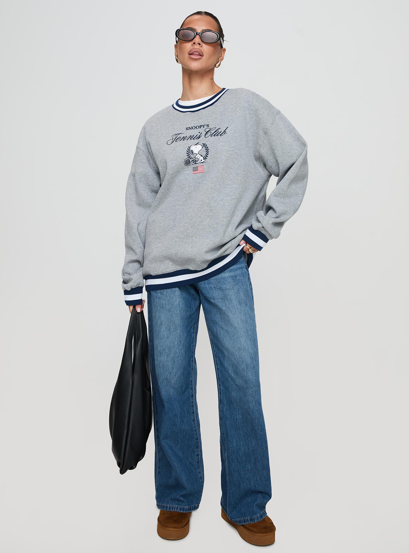Snoopy Tennis Club Sweater Grey、mySite、solidvoid