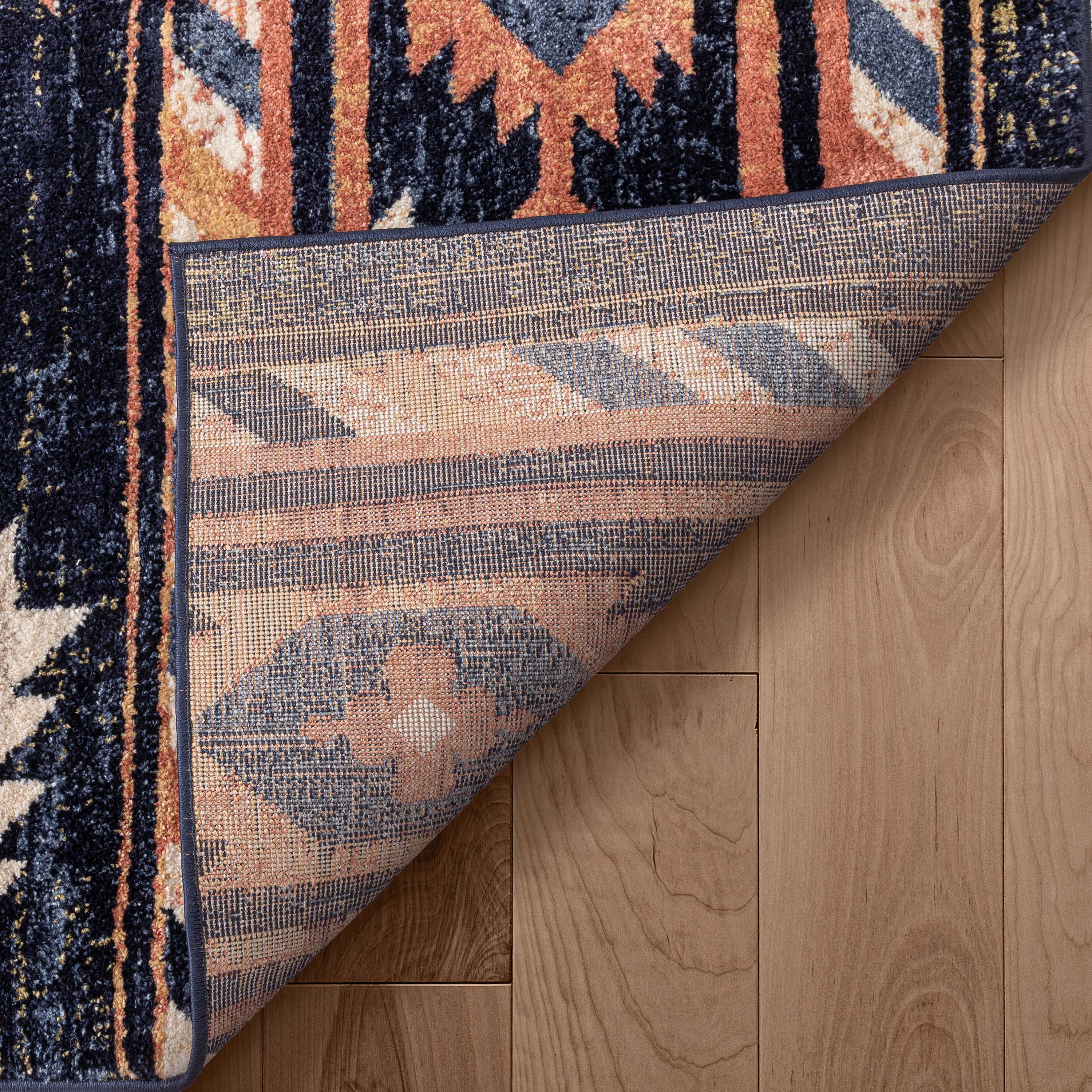 Lea Blue Traditional Southwestern Tribal Rug、mySite、gigharbornorthrealestate
