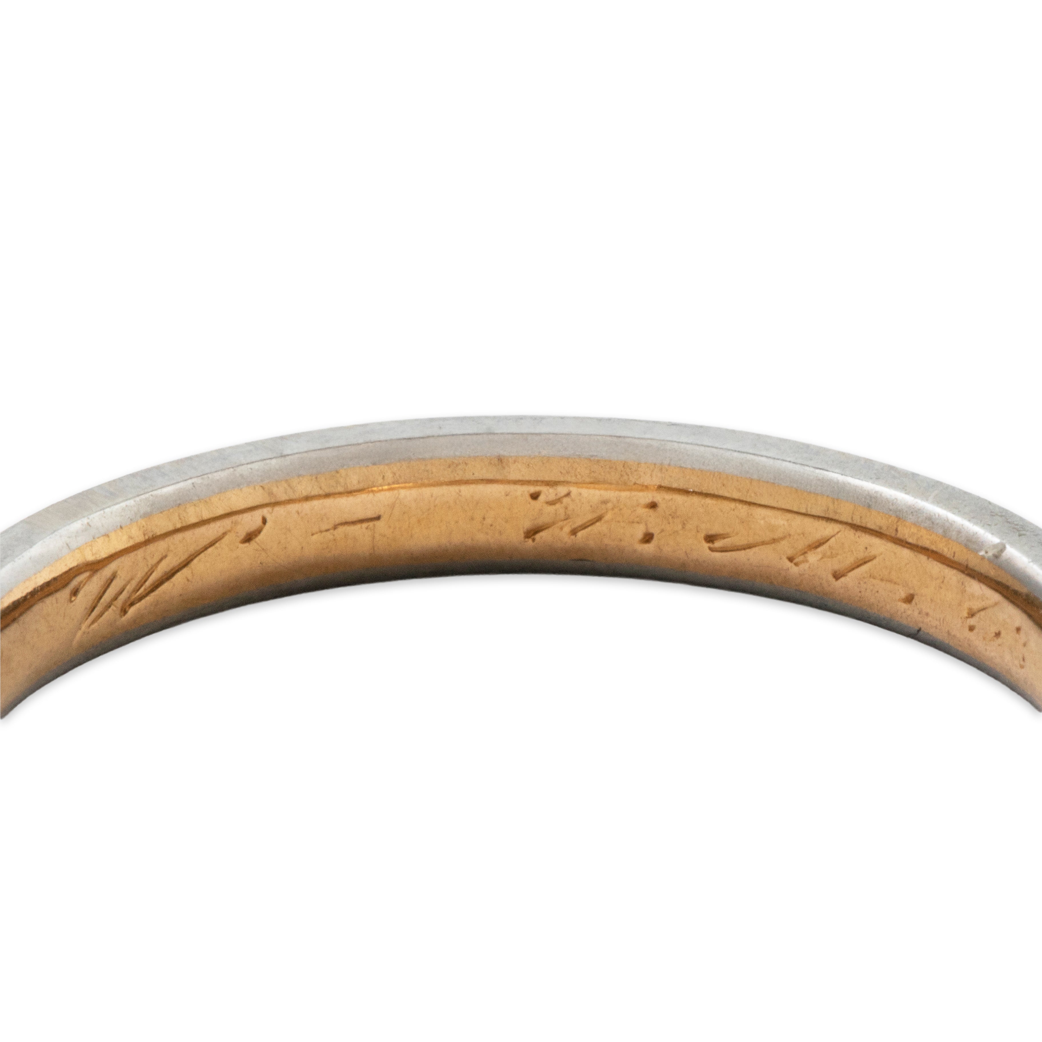 Antique Art Deco 18k White & Yellow Gold Blossom Band Ring 6.00、mySite、hinf8tx79