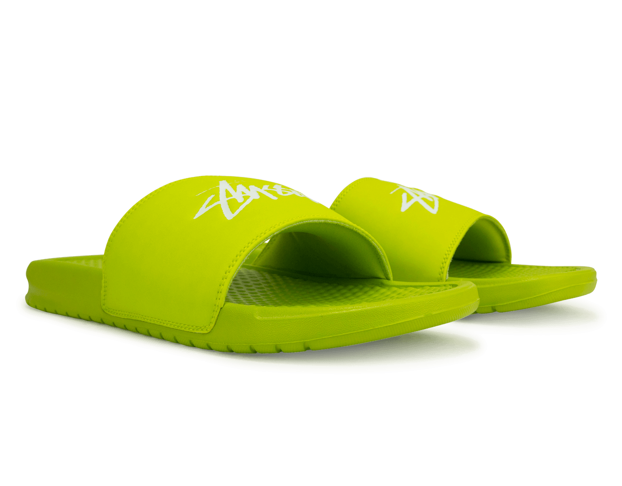 Nike Men's Benassi Stussy Sandal Green/White、mySite、noshort